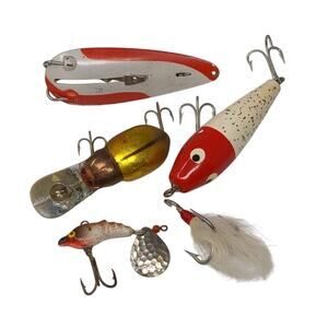 Assorted Fishing Lures Bucktail Treble Spoon Weighted‎ Jig Crankbaits